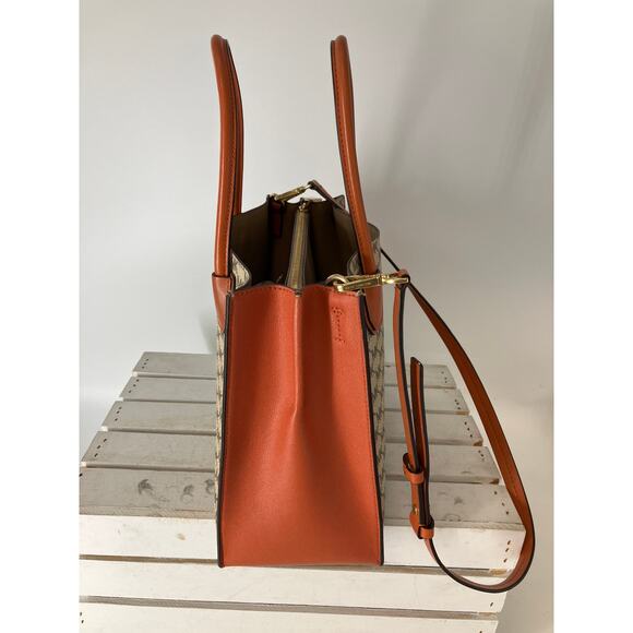 MICHAEL KORS, SIGNATURE PRINT SAFFIANO LEATHER CROSSBODY BAG - Picture 4 of 16